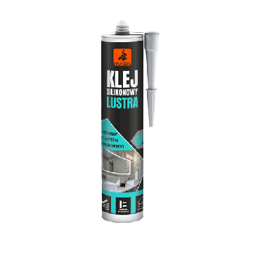 Klej silikonowy do luster bezbarwny 280ml Dragon