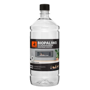 Biopaliwo do biokominków dekoracyjnych bezzapachowy 1L Dragon