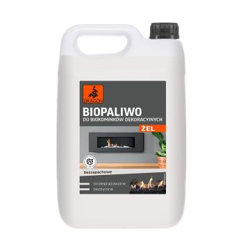 Biopaliwo do biokominków dekoracyjnych żel bezzapachowy 5L Dragon