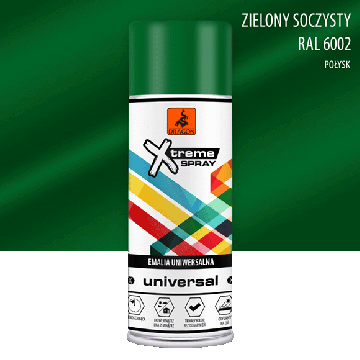 Emalia uniwersalna w aerozolu zielony soczysty RAL 6002 400ml Dragon