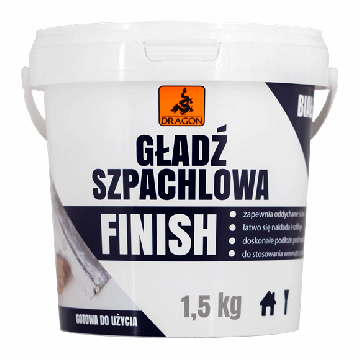 Gładź szpachlowa finish 1,5kg Dragon