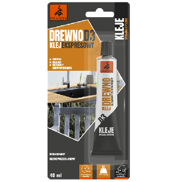 Klej do drewna D3 40ml Dragon