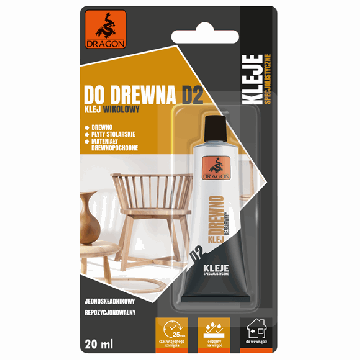 Klej do drewna D2 20ml Dragon