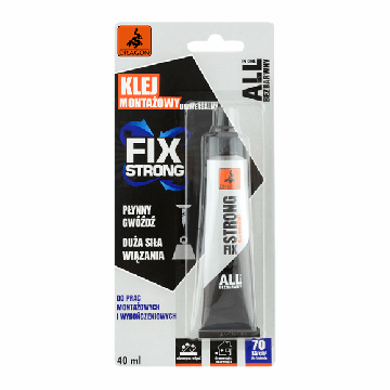 Klej montażowy akrylowy fix strong bezbarwny 40ml Dragon