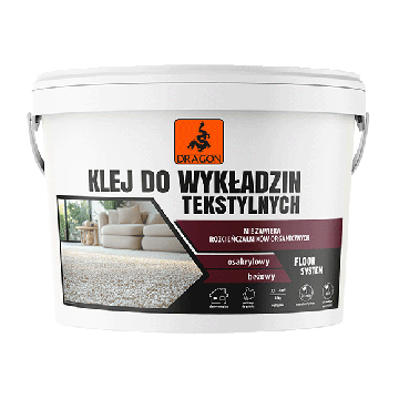 Klej do wykładzin tekstylnych - osakrylowy 3kg Dragon