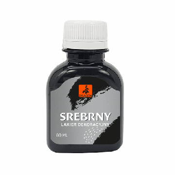 Lakier dekoracyjny srebrny 80ml Dragon