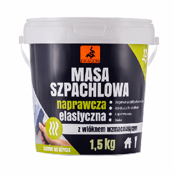 Masa szpachlowa naprawcza elastyczna 1,5kg Dragon