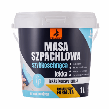 Masa szpachlowa szybkoschnąca lekka 1L Dragon