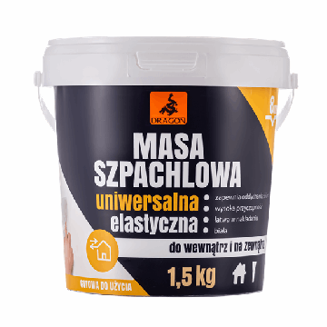 Masa szpachlowa uniwersalna elastyczna 1,5kg Dragon