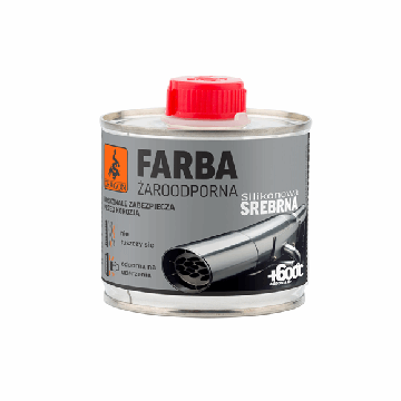 Farba żaroodporna srebrna 200ml Dragon