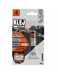 Klej montażowy Dragon Power polimer hybrydowy bezbarwny 20g Dragon