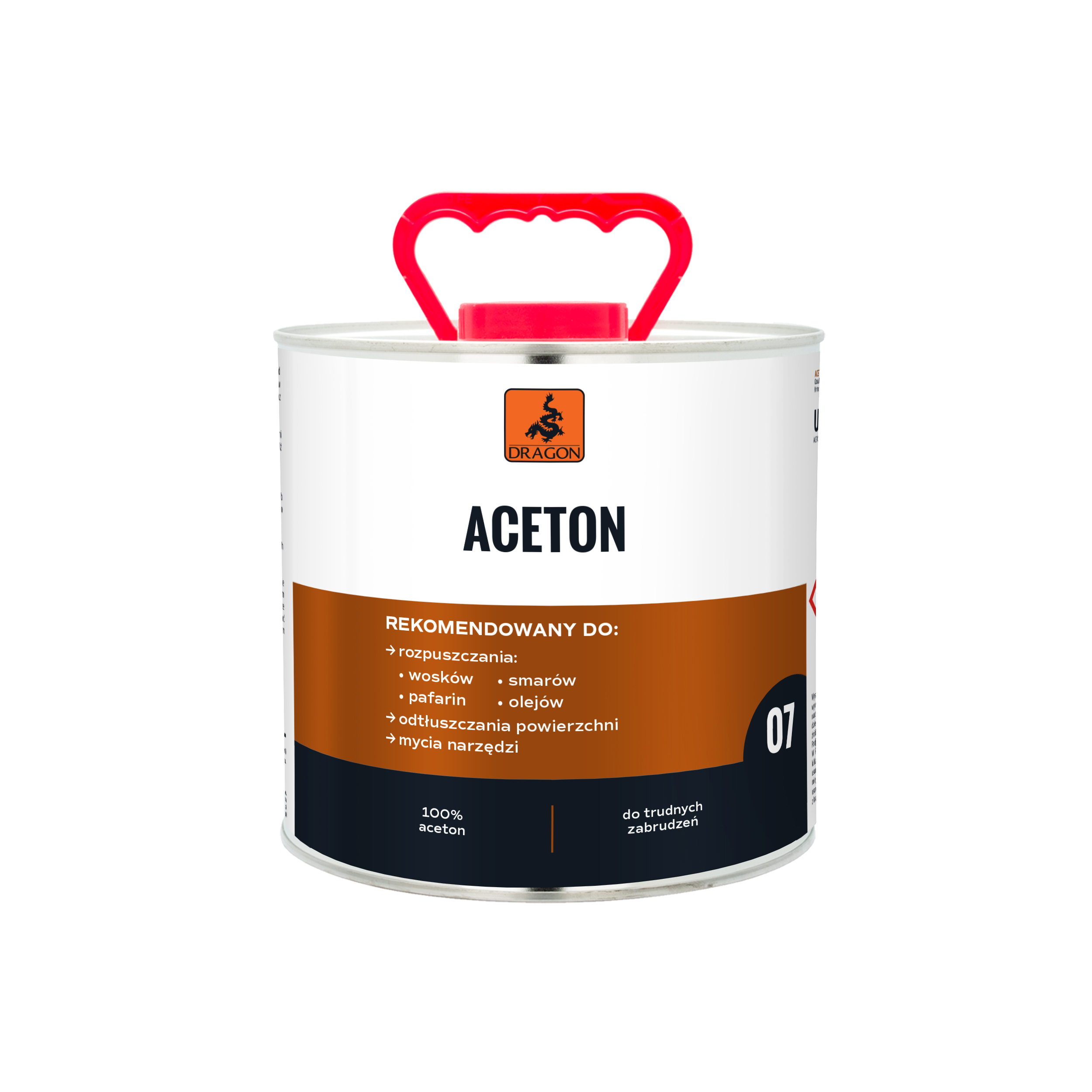 duża puszka acetonu