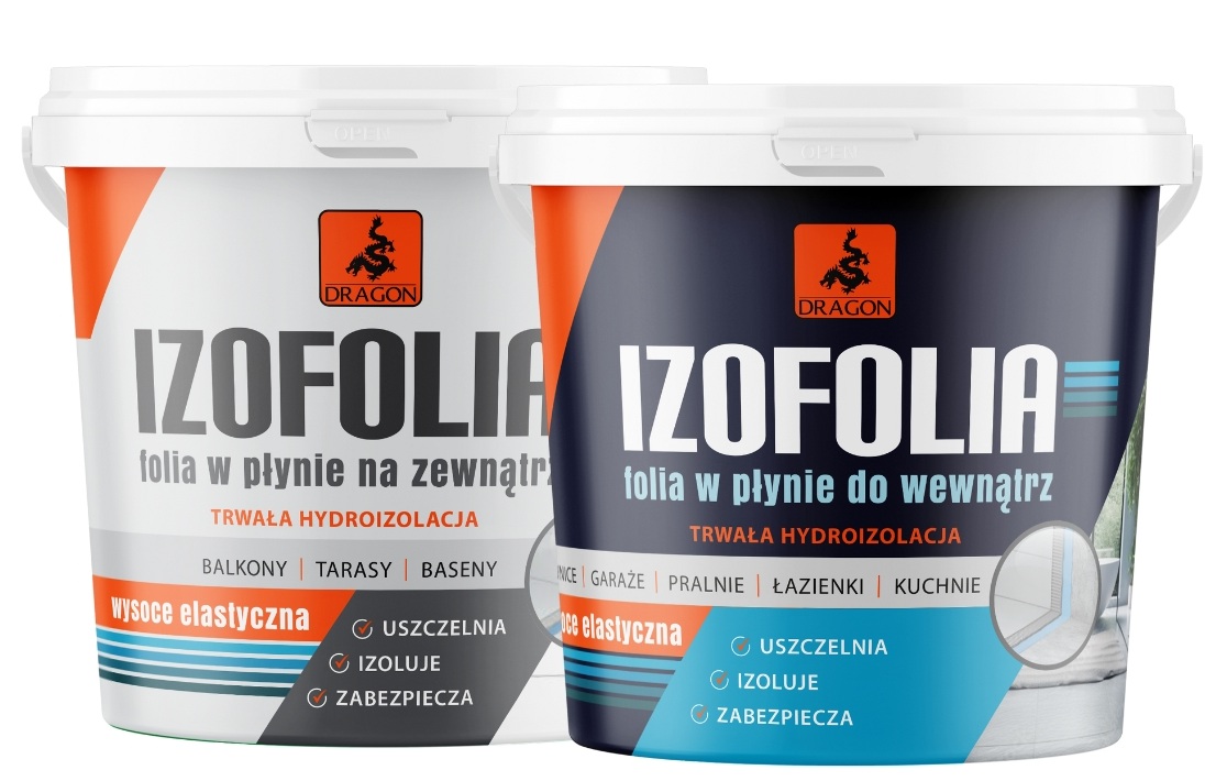 Folia w płynie Izofolia wewnętrzna i zewnętrzna &ndash; produkty Dragon do izolacji