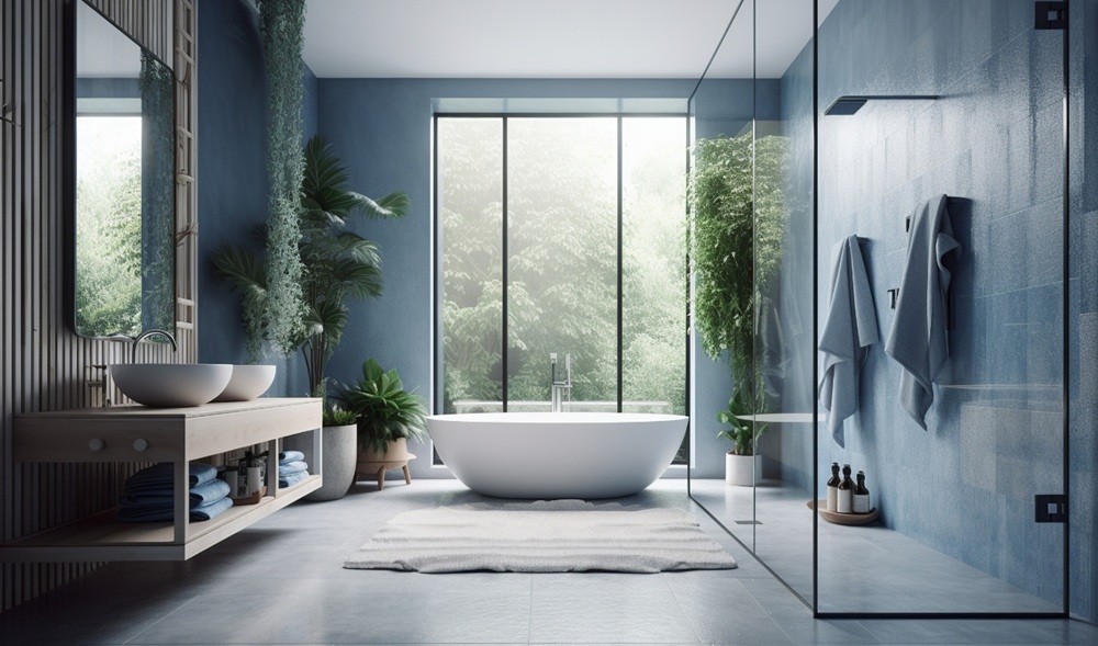 Nowoczesne wnętrze z przeszkloną ścianą &ndash; przestrzeń wymagająca zastosowania folii ochronnej