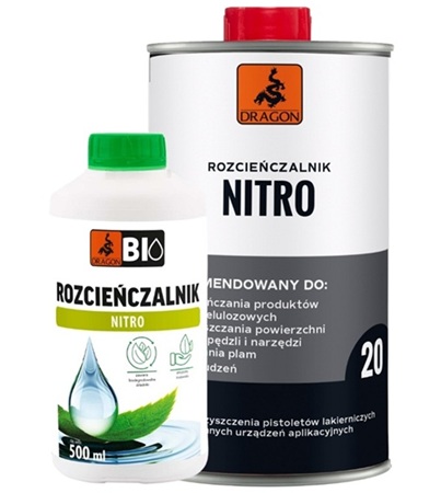 Produkty Dragon: rozcieńczalnik i nitro – środki do lakierów i farb